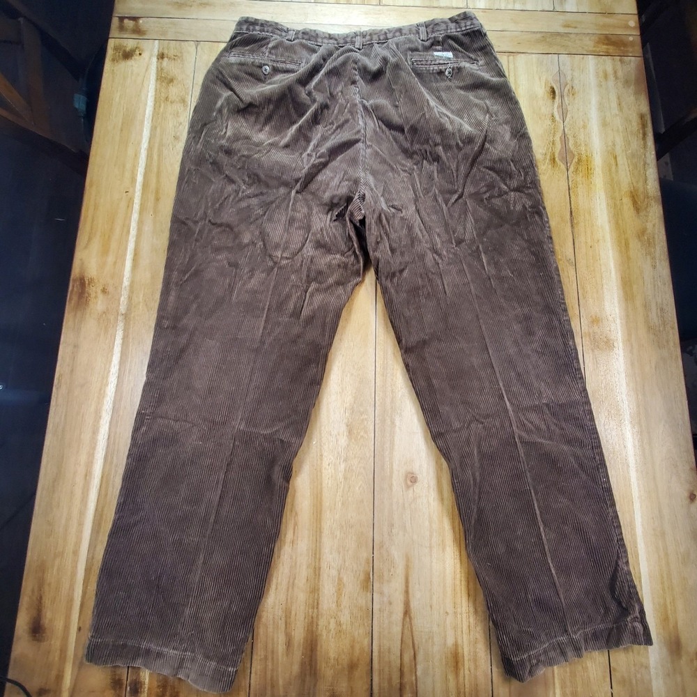 VTG Polo Ralph Lauren Andrew Pant Corduroy Pants Mens 40x32 Pleated Baggy Y2K - Picture 3 of 10